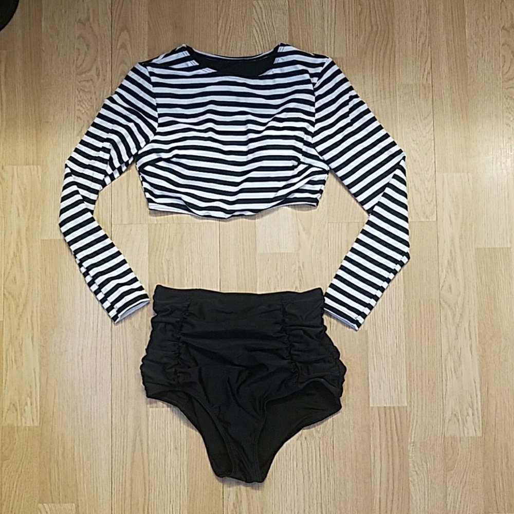 Long Sleeved High-waist Bikini